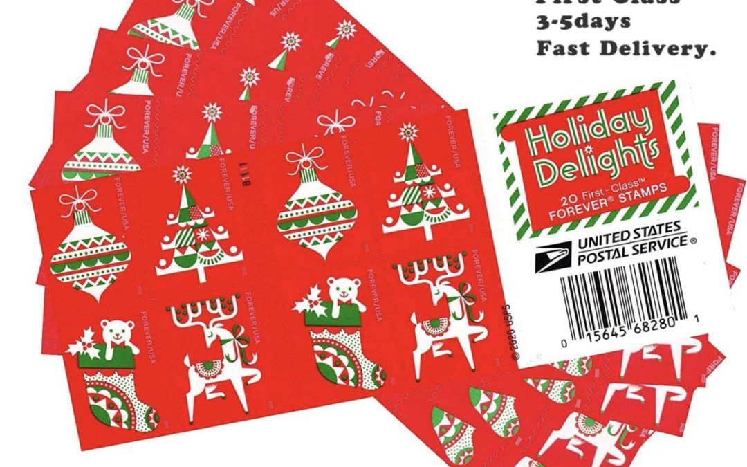 HOT Deal Holiday Postage Stamps – 100 Forever Stamps – Just $39.95 shipped!