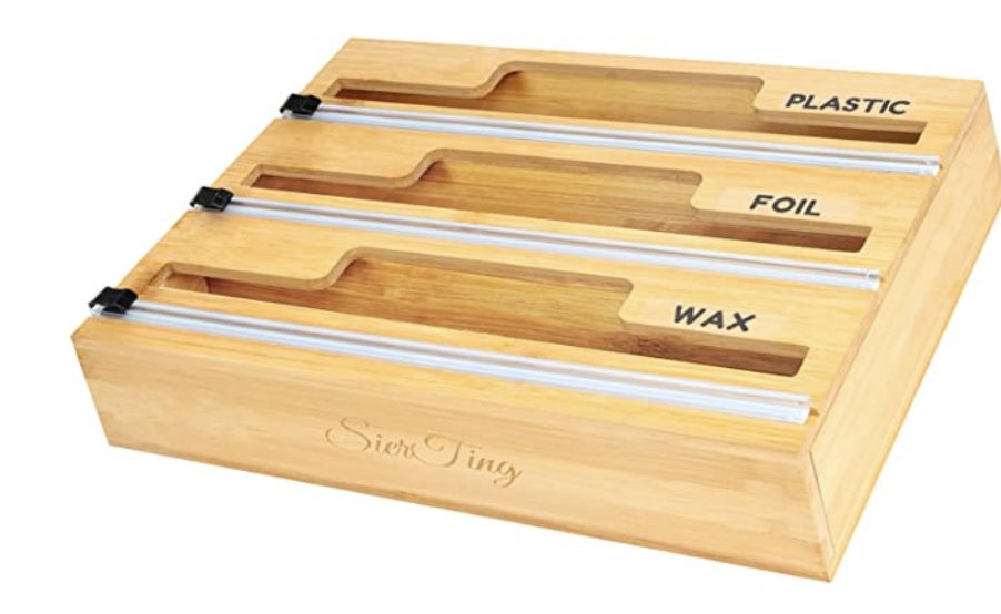 3-in-1 Bamboo Plastic Wrap Dispenser with Cutter – Just $11.99 shipped!