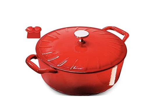Enameled Cast Iron Dutch Oven with Lid – $38.99 (Reg. $77!)