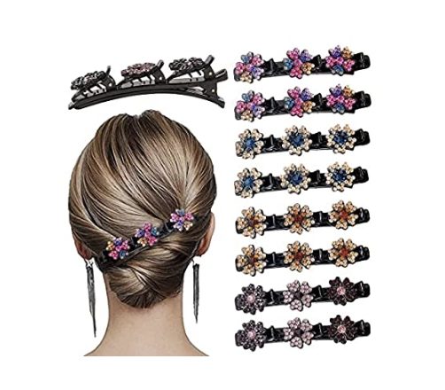 Sparkling Crystal Stone Braided Hair Clips – As low as $4.49 shipped!