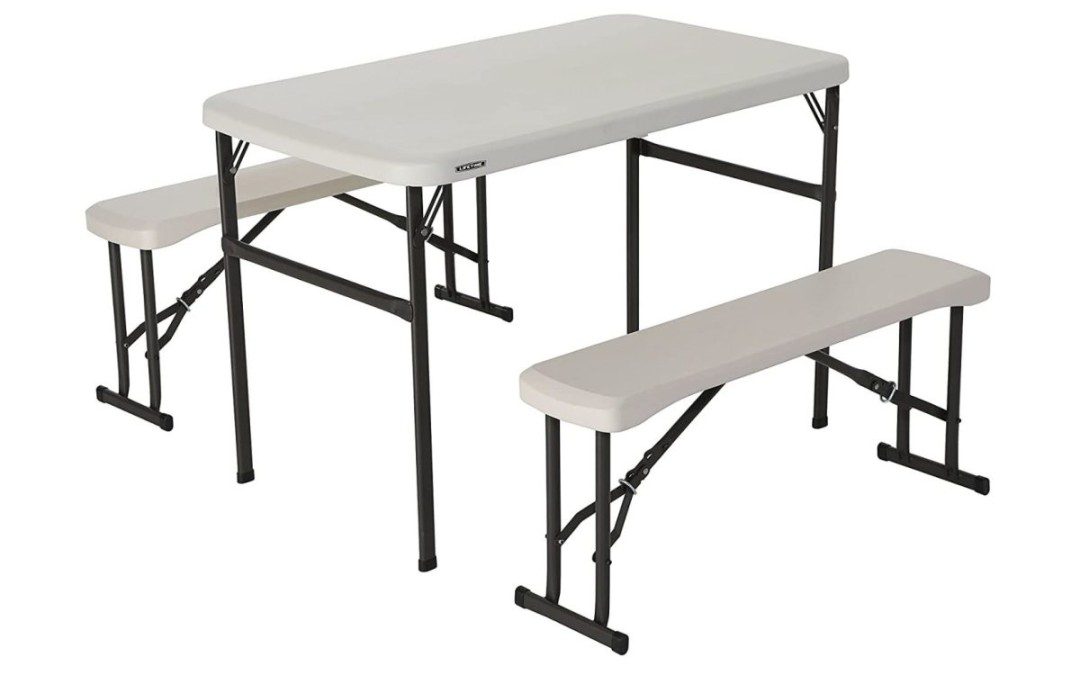 Amazon Price Drop! 20% off Portable Folding Table and Benches – $93!
