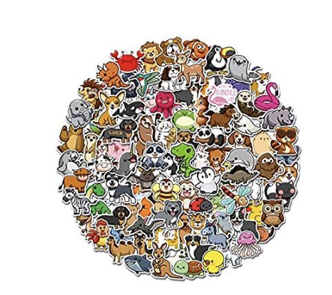 60% off 100 Assorted Cute Animal Stickers – $3.60 shipped!