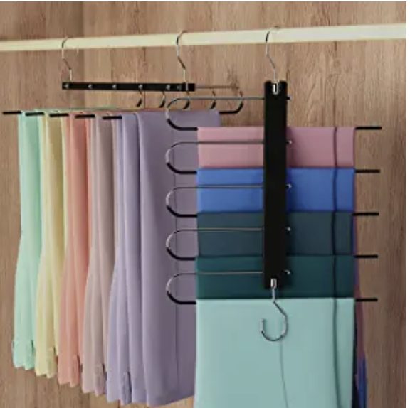 Set of 2 Pants Hangers {Holds 10 Pairs of Pants} – Just $9.94 shipped!