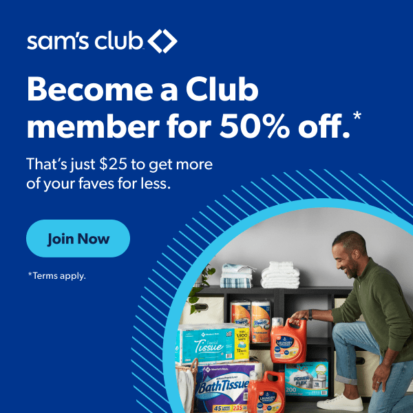 Sam's Club memberships: Save 50% and save on holiday gifts now