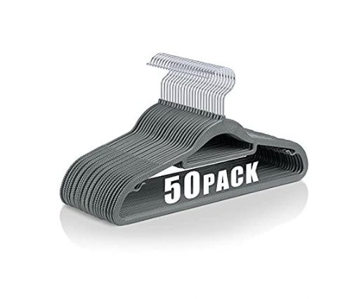 No Slip Grey Hangers – As low as $0.41 each! {50 or 30 Packs}