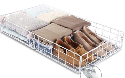 Queen Size Rolling Under Bed Storage Cart – $19.79 shipped