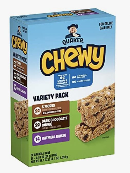 58 Quaker Chewy Granola Bars for just $13.19 shipped!