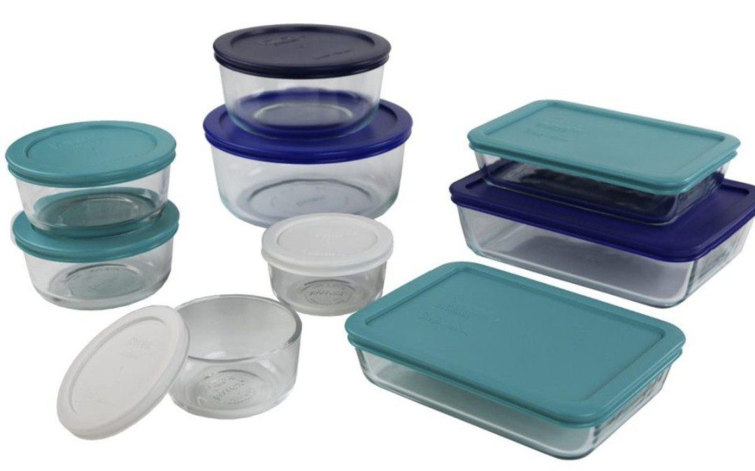 Pyrex 18pc Glass Storage Set – Just $29.99 (Reg. $45)