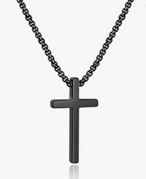 70% off Stainless Steel Cross Pendant Necklace – $4.50 shipped!