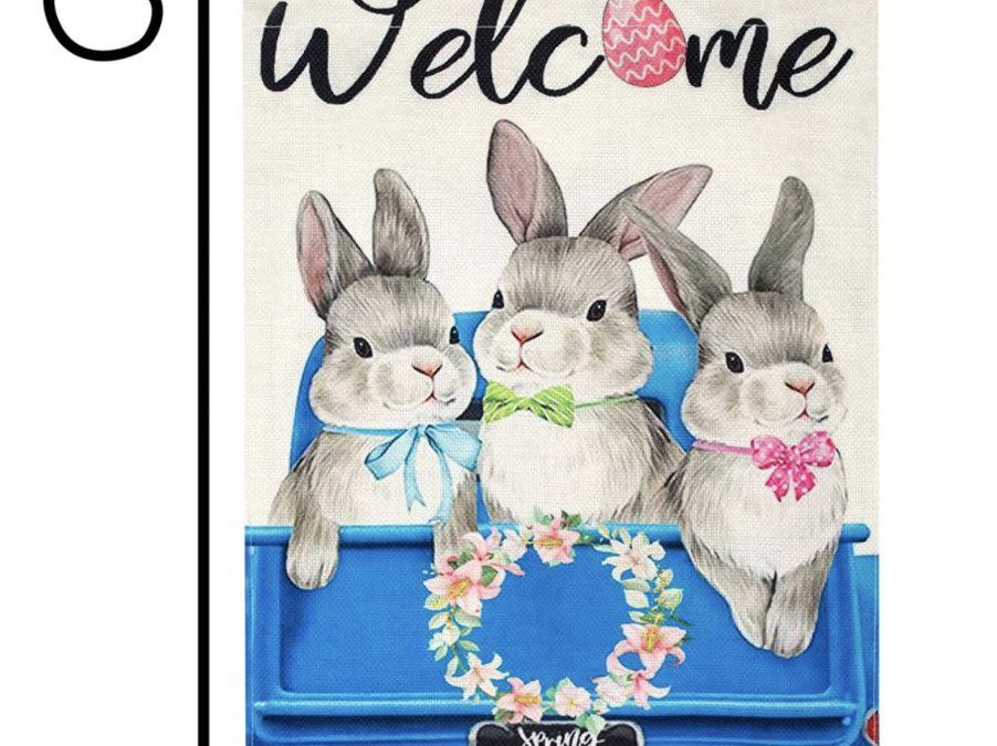 80% off Easter Garden Flag – $3.00 shipped!