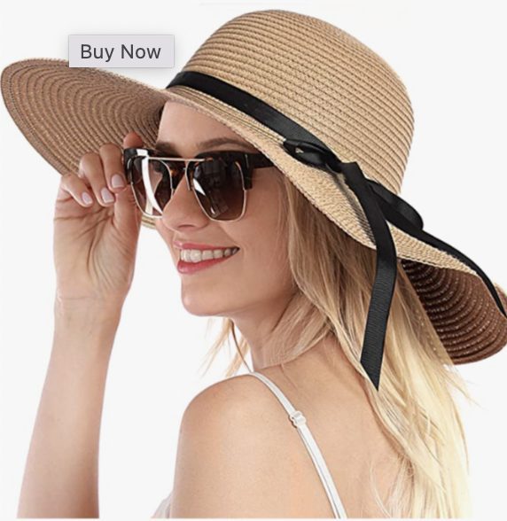 Women’s Wide Brim Beach Hat.- $9.99 shipped!