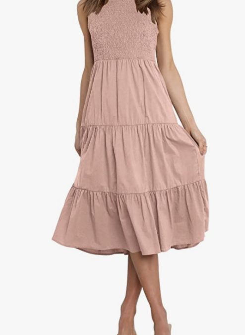 55% off Sleeveless Midi Summer Dress with Pockets – Just $18.00 shipped!