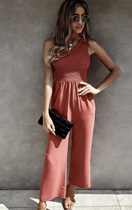 50% off Women’s One Shoulder Wide Leg Romper with Pockets – Just $19.99 shipped!