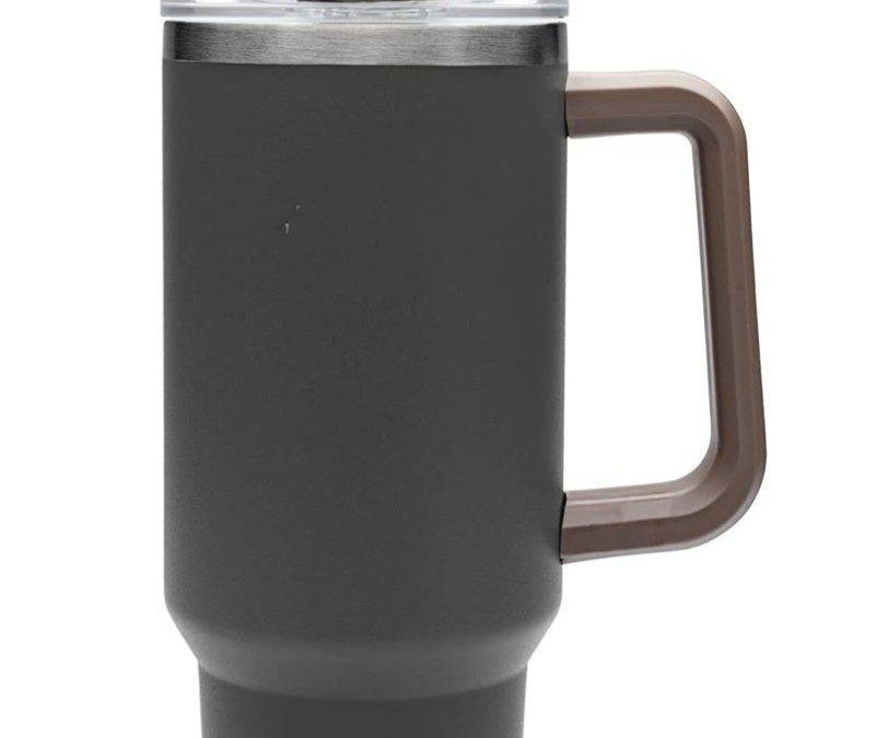 40 oz Stainless Steel Tumbler with Handle – Just $14.99 shipped ! {Just like the Stanley Quencher Tumbler!}