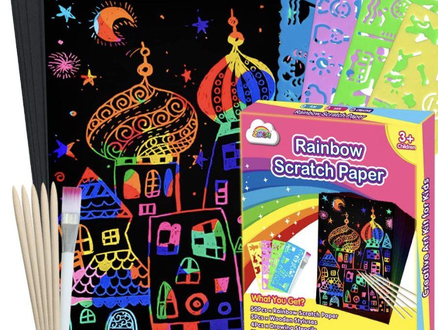 Scratch Paper Art Set – 60 Pieces – $4.49 shipped!