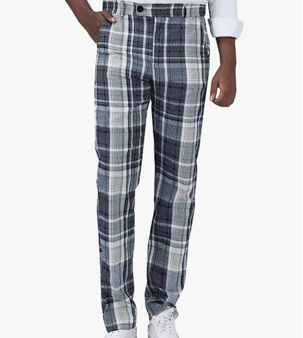 Men’s Casual Plaid Suit Pants – Just $17.99 (Reg. $36)
