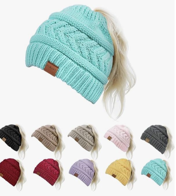 Ponytail Beanie Hat – $4.99 shipped! {Cute Colors!}