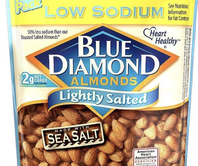 Blue Diamond Almonds Low Sodium Lightly Salted Snack Nuts – Just $3.98 shipped!
