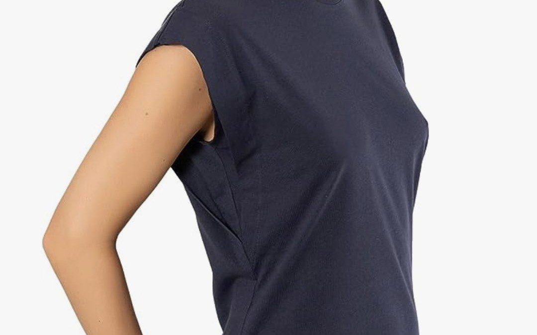 Dressy or Casual Top with Cap Sleeves – $19.79 Shipped!
