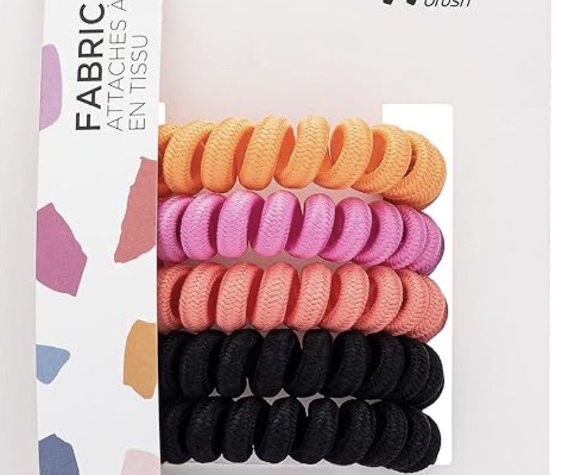 Wet Brush Fabric Coil Hair Scrunchies – 5 Pack – $2.65 shipped!