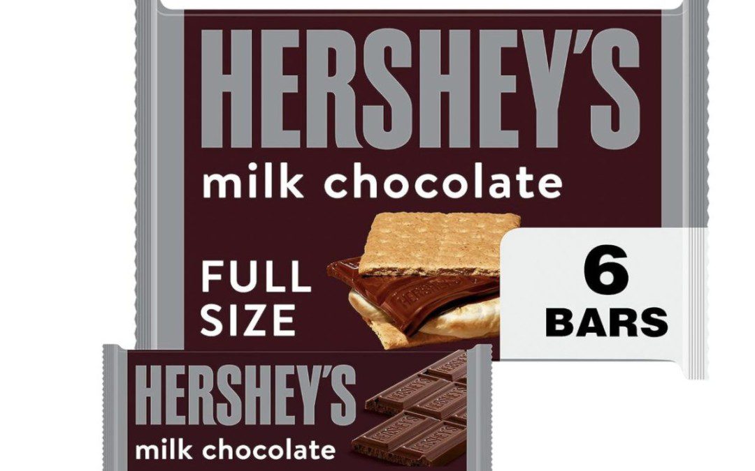 6 Pack of Full Size Hershey Bars – Just $4.88 shipped! {$0.81 each – no limit!}