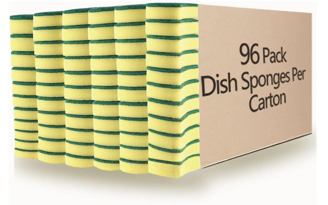 96 pack of Cleaning Sponges – $21.73 shipped – That’s just $0.22 each!