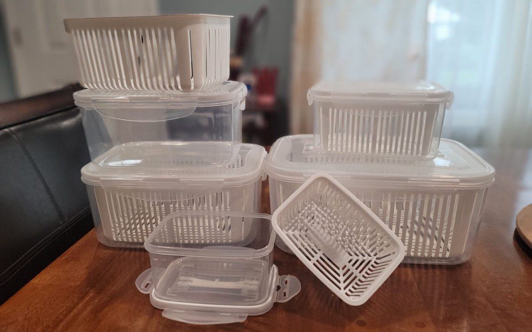 Luxear Food Container Sets  with Strainers – My Favorite + Exclusive Coupon for my Readers!