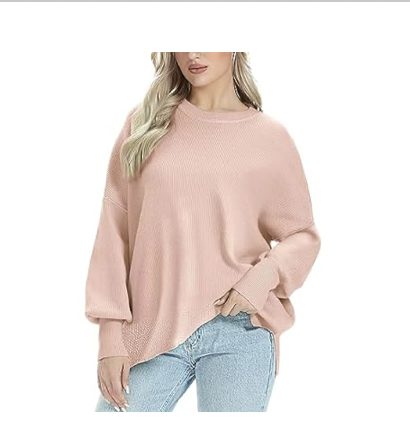 Crewneck Oversized Batwing Sweater – Just $16.99 shipped!