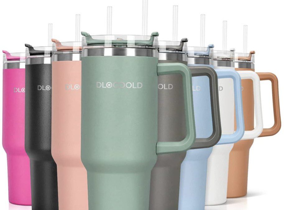 40 oz Tumbler with Handle + Straw – As low as $13.99 shipped!