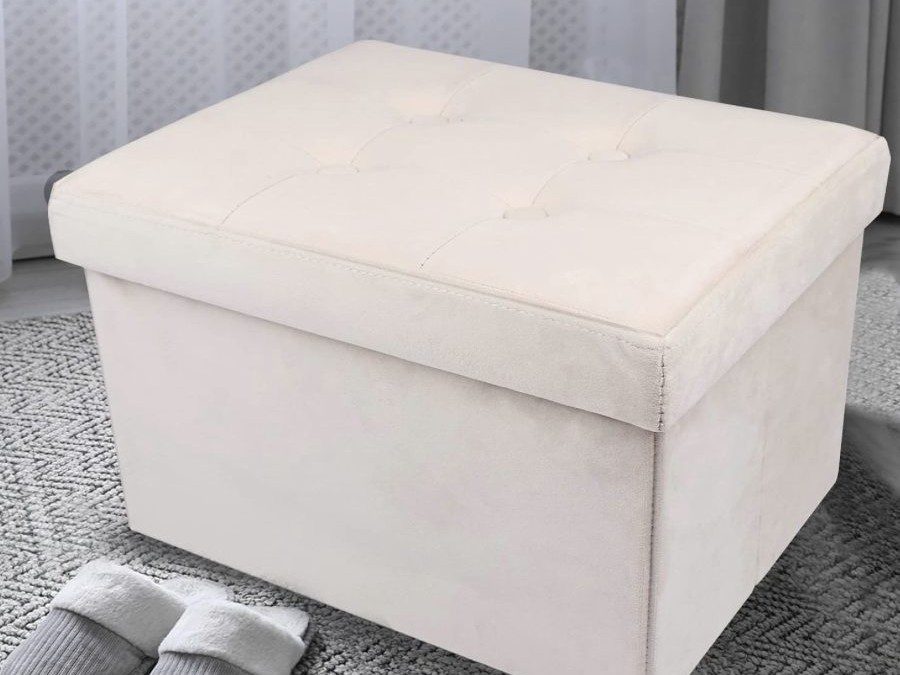 50% off Storage Ottoman – $12.99 shipped!