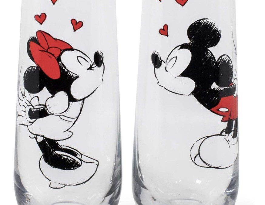 Mickey and Minnie Mouse Stemless Fluted Glasses – Set of 2 – $19.99 shipped!