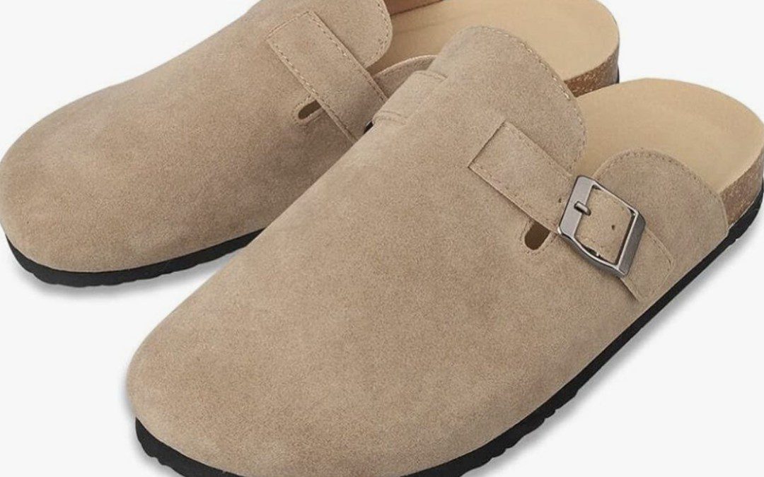 Slide on Suede Cork Clogs – $27.19 {Birkenstock Boston Dupes}