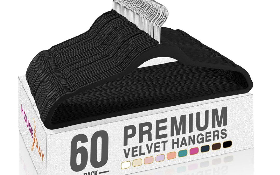 60 Pack Velvet Hangers – Just $23.99 shipped!