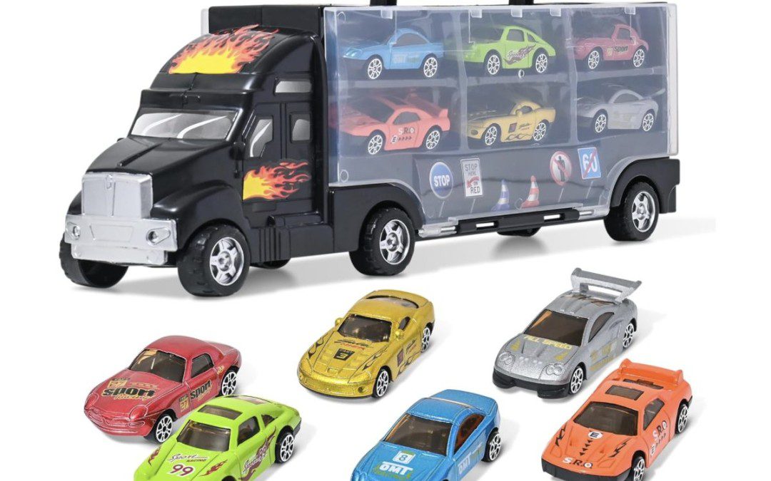 Big Mo’s Toys Transport Car Carrier Truck with 6 Cars – $19.99 shipped (Reg. $30!)