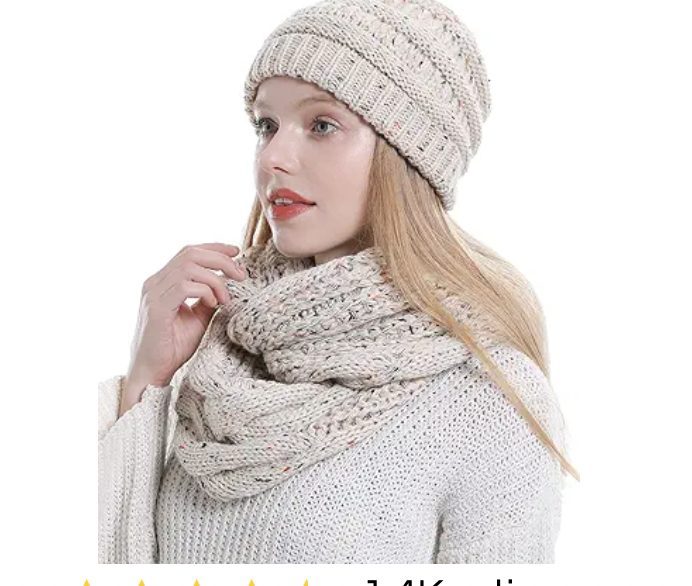 Scarf and Beanie Hat Set – Just $9.99