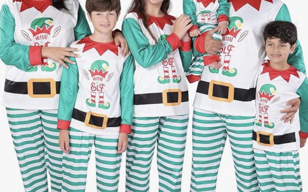 Christmas Elf Matching PJs for the Family – $12.99 – $14.99 each!