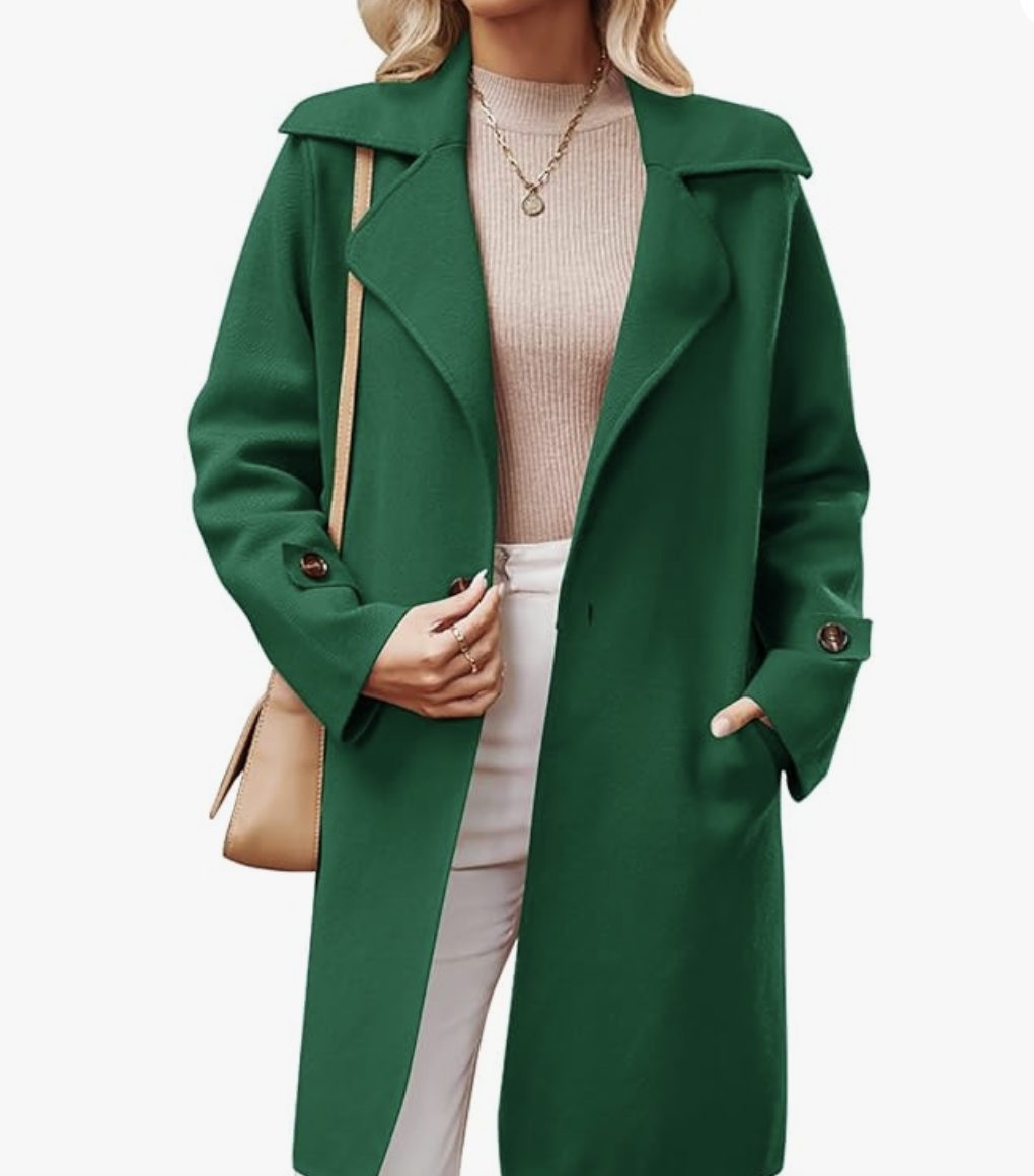 40% off Women’s Long Lapel Pea Coat - $32.99 shipped! - Koupon Karen