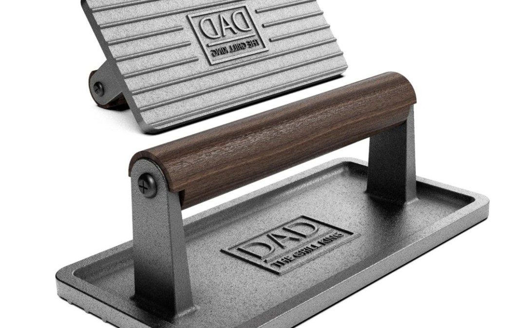 Cast Iron “DAD” Grill Press – $26.99 {Great Gift for Dad!}