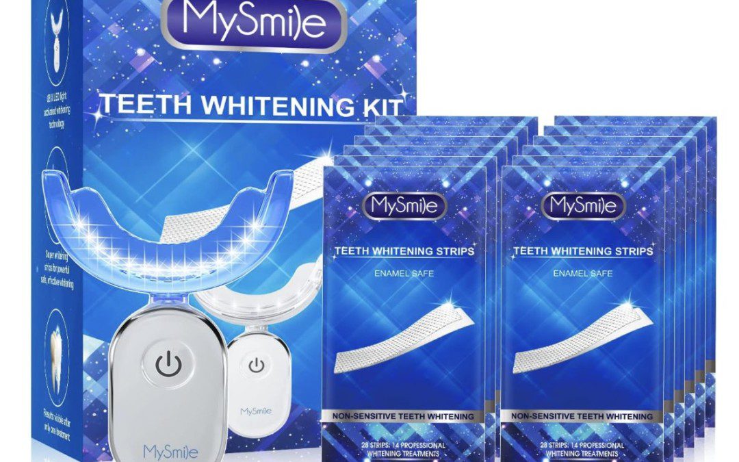 Teeth Whitening Kit with 14 Strips & LED light – $34 shipped!