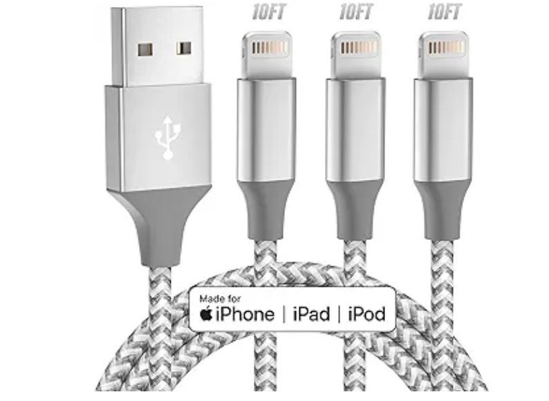 4 Pack 10 Ft iPhone Charging Cables – $3.99 shipped!