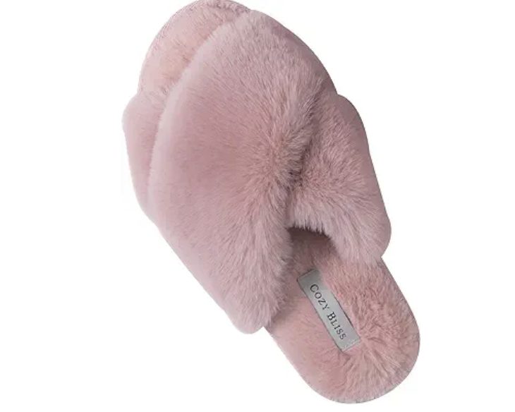 40% off Women’s Faux Fur Crossband Slippers – As low as $9.59 shipped!