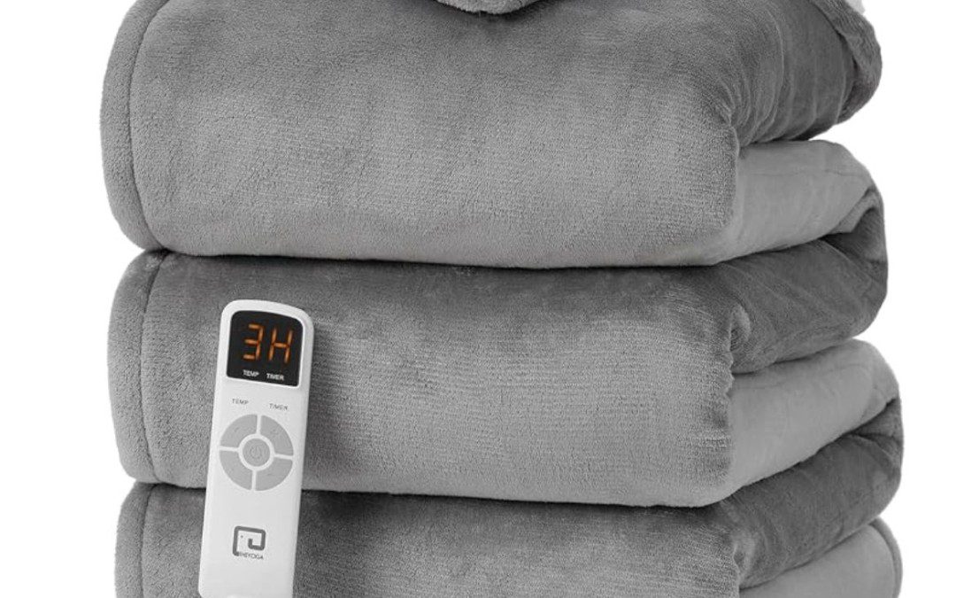 Heated Electric Throw Blanket – $17 shipped!