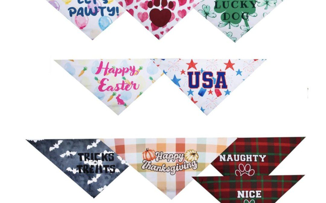 Holiday Pet Bandana Set – Just $4.49 (Reg. $16!)