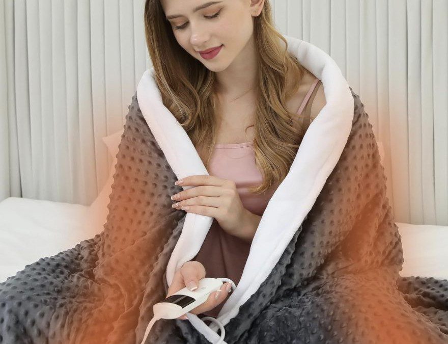 69% off Full Size 15 lb Electric Heated & Weighted Blanket – Just $36.99 shipped!