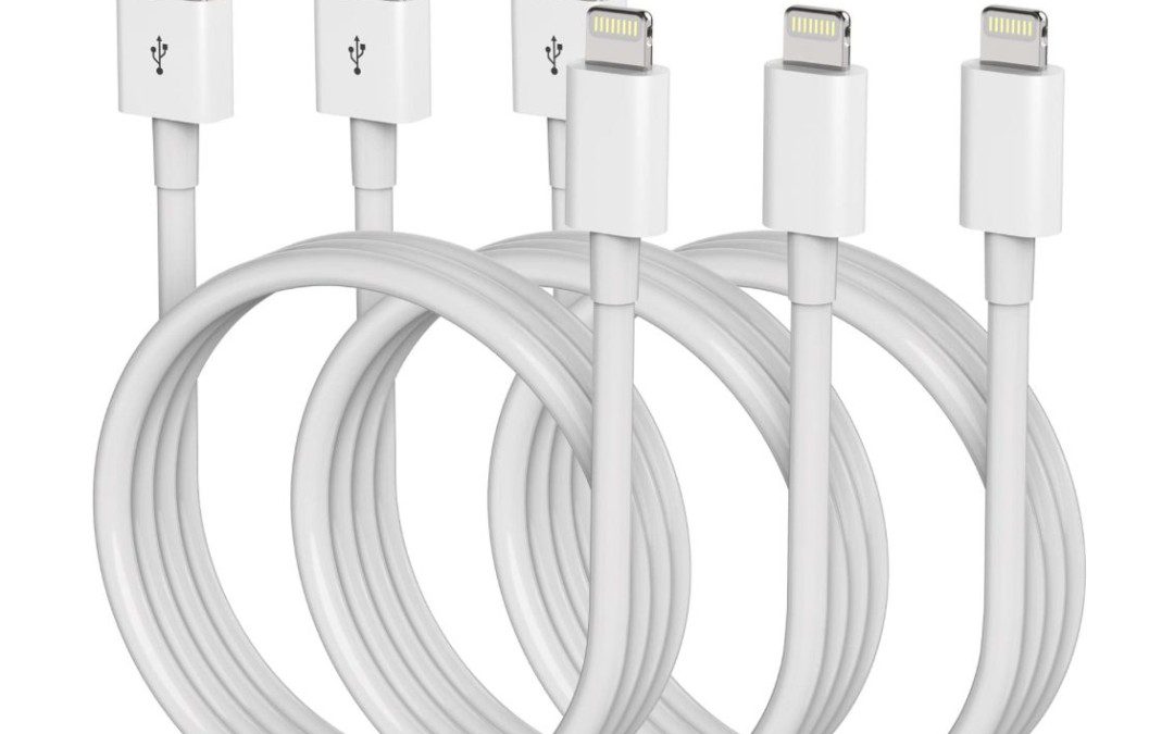60% off 3 Pack 6 Foot Lightening Cable Chargers – Just $3.20 shipped!