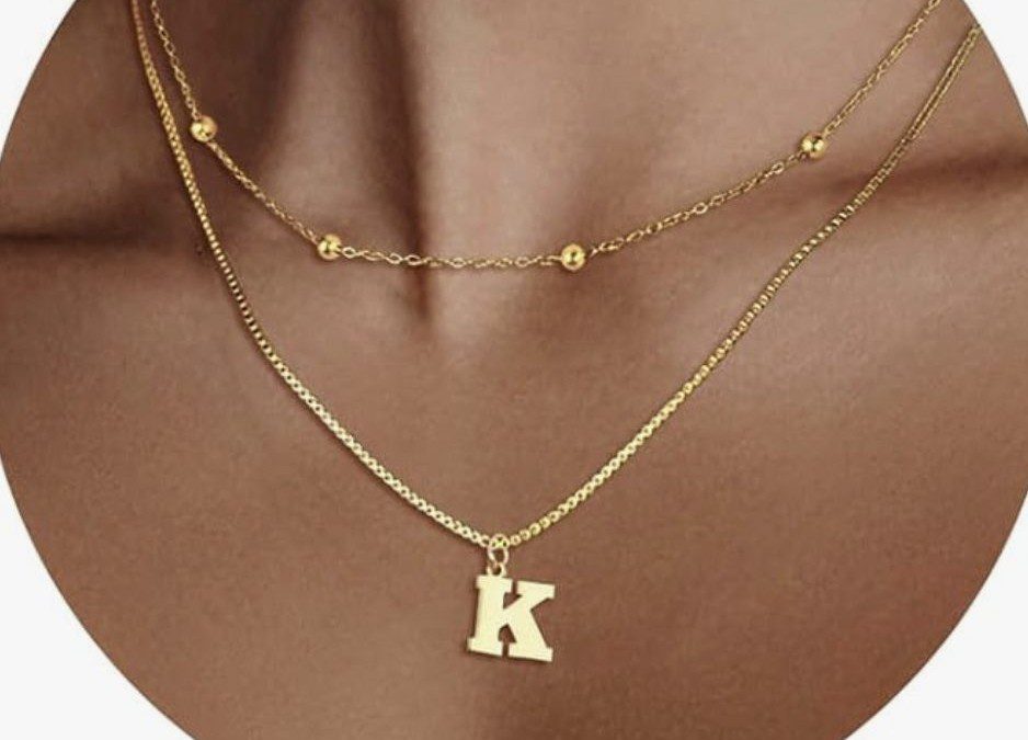 60% off 14K Gold Plated Initial Necklace – Just $3.20 shipped!