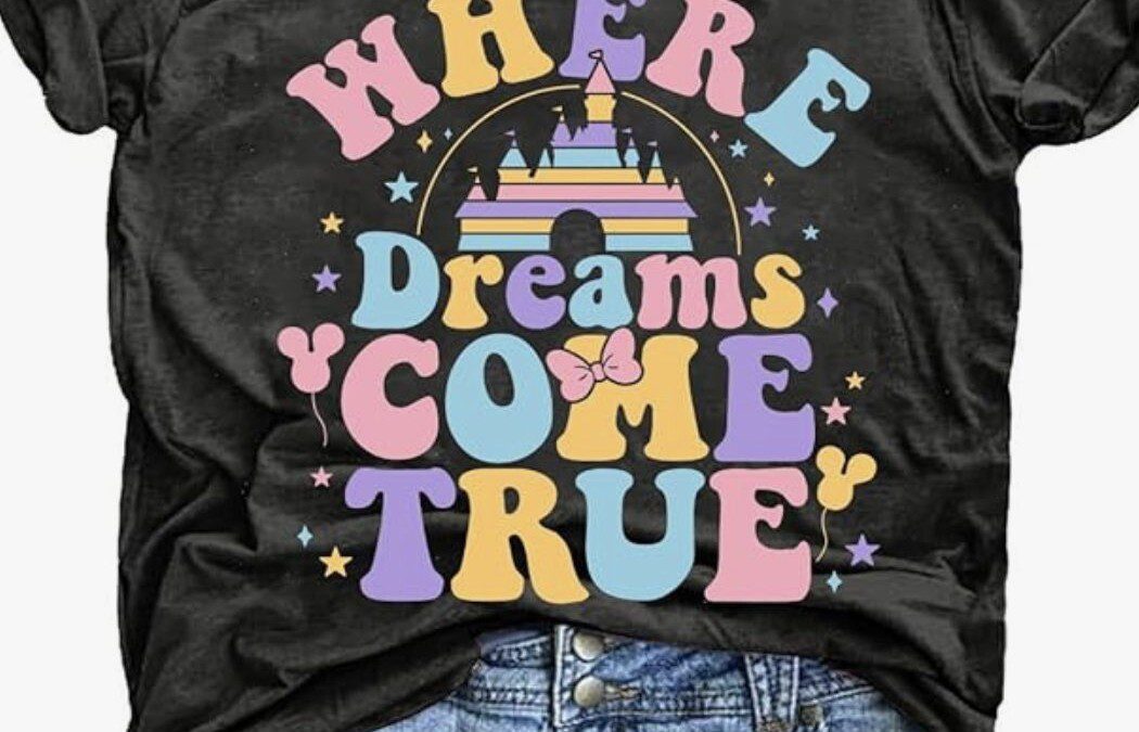 40% off Magical Disney Themed Graphic Design T-Shirts (S-XXL) – As low as $7.79