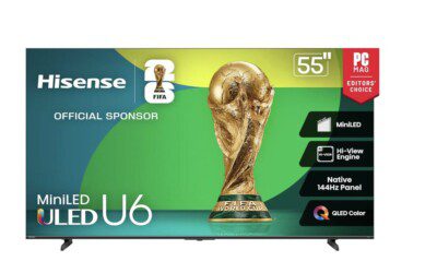44% off 55” Hisense 4K UHD Smart Fire TV (Reg $800)