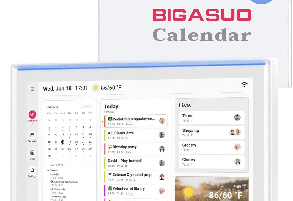 15.6” Smart Touchscreen Digital Calendar just $147.23! (Reg $360!)