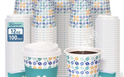 12 oz Disposable Coffee Cups – 100 Pack – Just $16.49 (Reg $33)